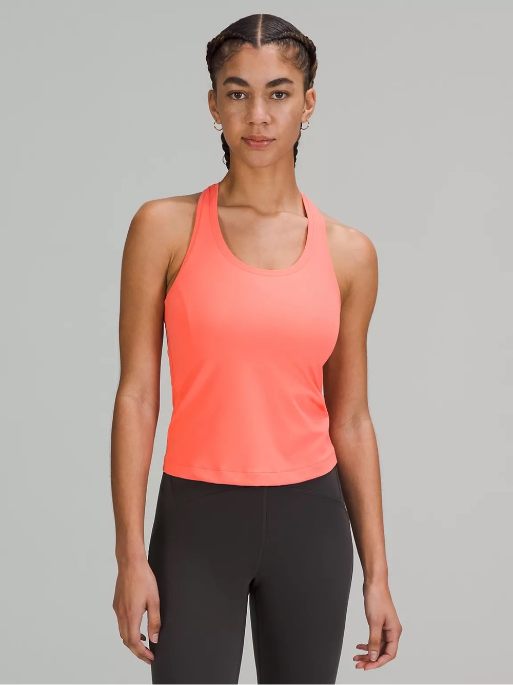 Raspberry cream cooler racerback short Nulu tank top size 6